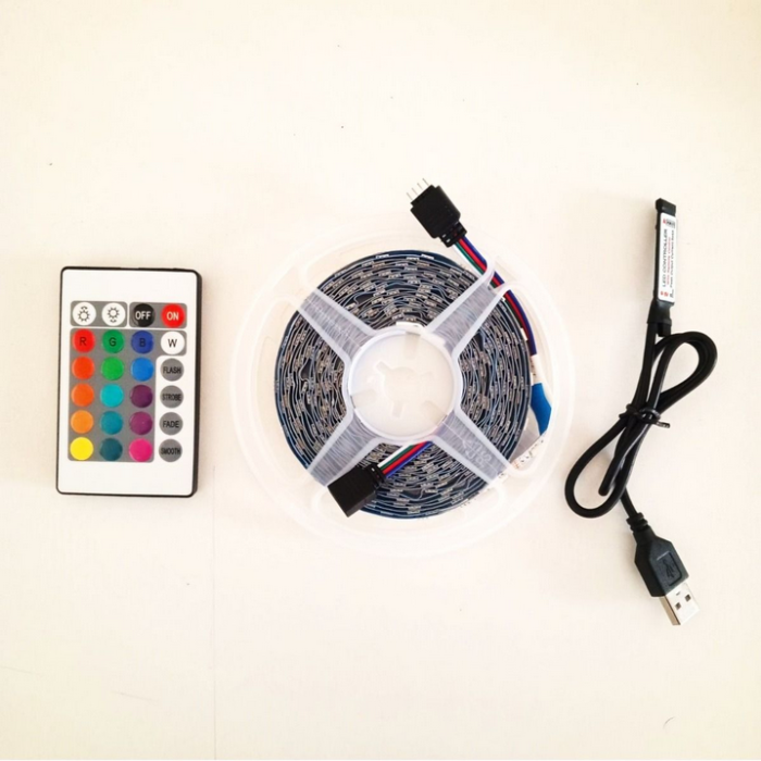 GearUP SL50 RGB LED Strip Light with Remote- 5 Meter, Non-Waterproof